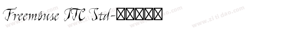 Freemouse ITC Std字体转换
